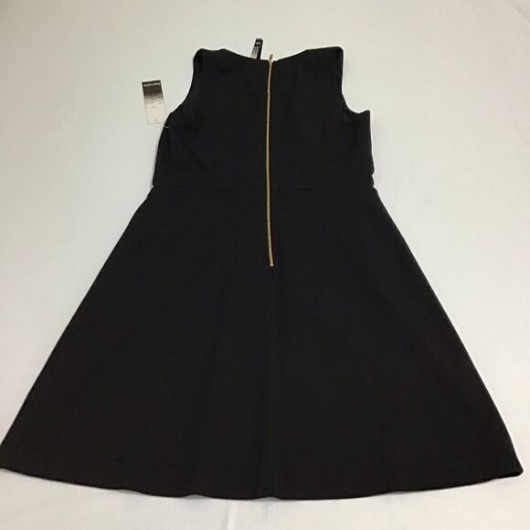 Kensie Black Sleeveless Flare Dress NWT Sz M - Picture 6 of 11